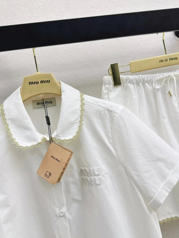 Miu 2026 Set White Cotton 445696