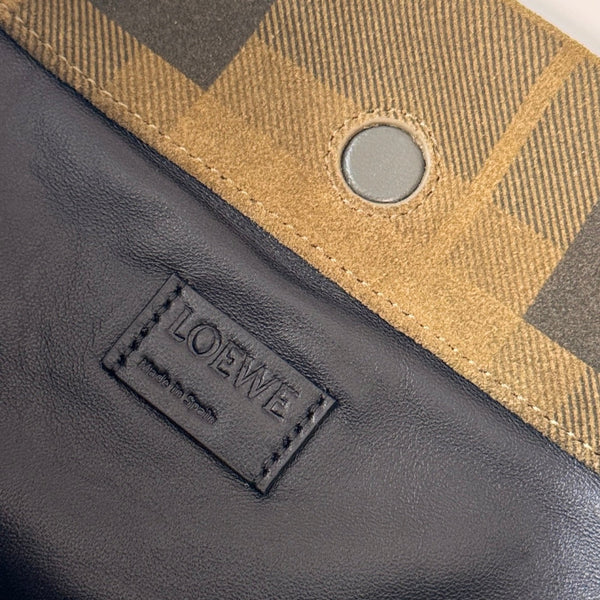 Sac pochette Loewe Flamenco 30 Daim jaune noir 280519
