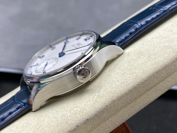 IWC Portuguese 40.4mm Cream Dial Blue Numerals Crocodile Leather
