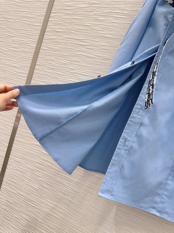 CD 2026 Vest Dress Blue Cotton 384557