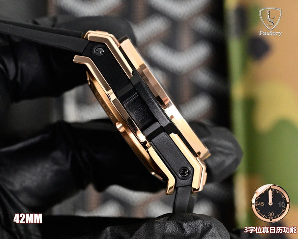 Hublot Big Bang Unico Rose Gold 42mm Watch with Black Rubber Strap