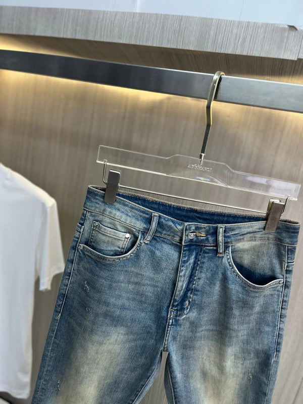 PRA 2026 Men's Jeans Washed Blue Denim 843260