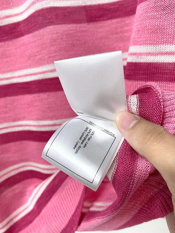 CC 2026 Knit Sleeveless Polo-Neck Top Pink Lelin 449878