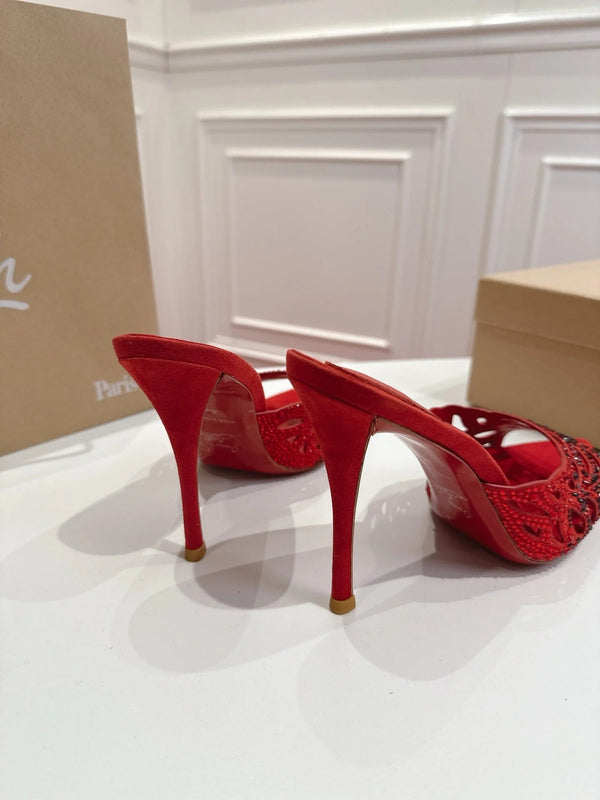 CL 2026 Lasera Strass 100mm Mules Lambskin 780417