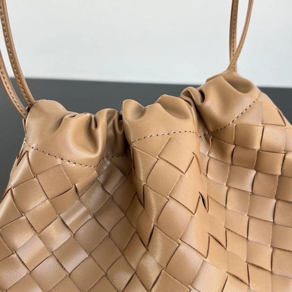 BV 2025 Dustbag Clutch Bag Pale Brown Calfskin