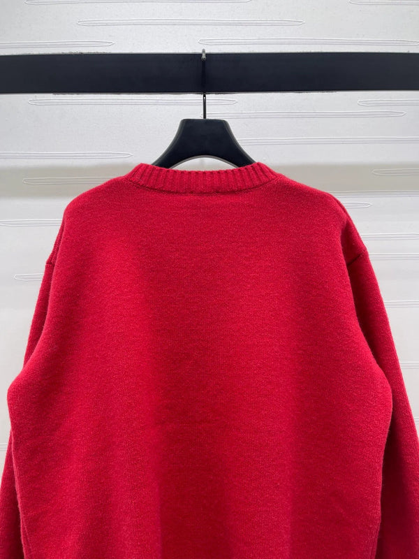 Pull Papillon CC 26 en Laine Rouge 331564