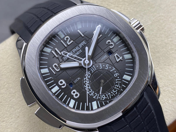Patek Philippe Aquanaut Travel Time 40mm Black Dial Steel Case
