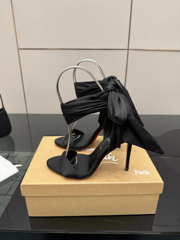 CL 2026 Sevillana 100mm Crepe Sandals Silk Sheepskin 791574