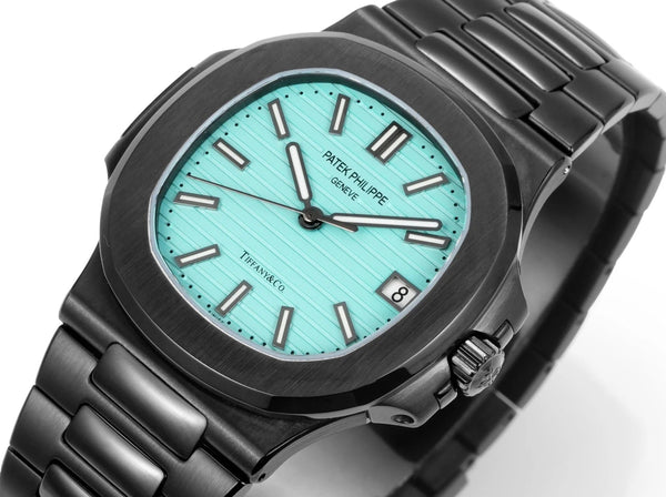Patek Philippe Nautilus 5711 Tiffany Blue Dial Black Case Watch