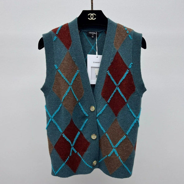 CHANEL ENSEMBLE 25S GILET EN MAILLE STYLE 255
