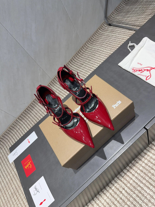 CL 26SS High Heel Pump 100 Red Patent Leather 613871