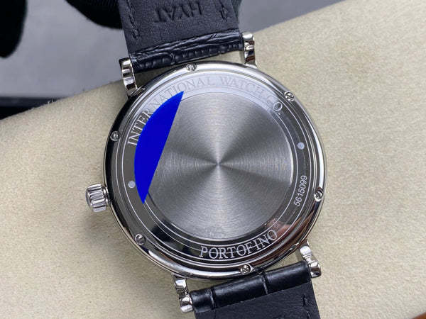 IWC Portofino 41mm Cream Dial Black Crocodile Leather Strap