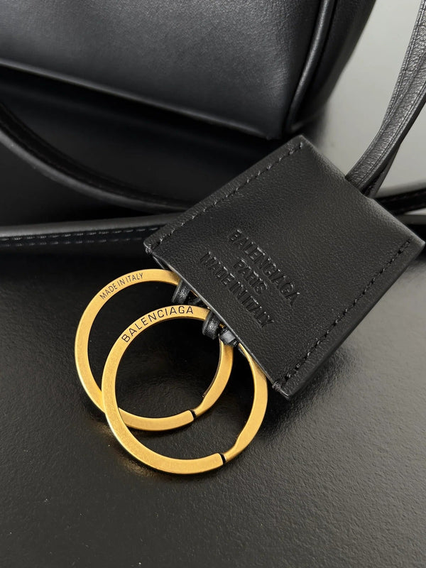 Sac Rodeo Balenciaga 2026 Cuir de veau noir 22 cm Métal doré 351339