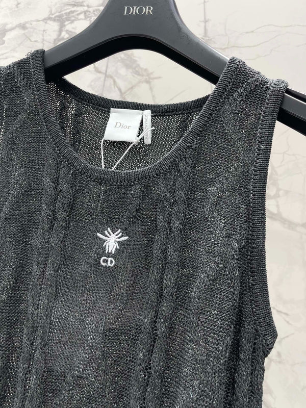 CD 2026 Knitted Sleeveless Vest Cotton 482685