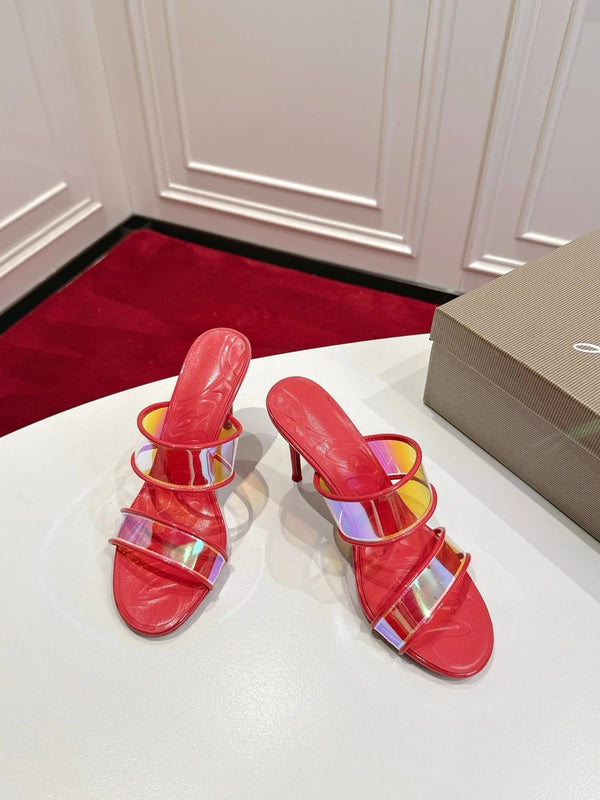 CL 2026 Just Loubi 100mm Mules PVC Lambskin 780411