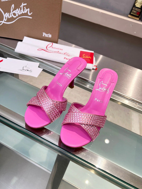 CL 2026 Mariza Is Back Mules 85mm Crystal-Embellished Leather 780497