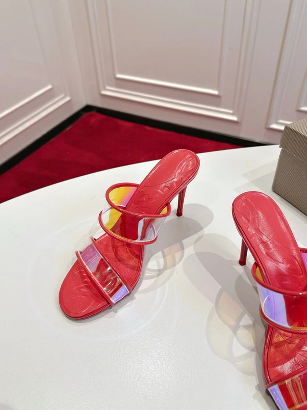 CL 2026 Just Loubi 100mm Mules PVC Lambskin 780411