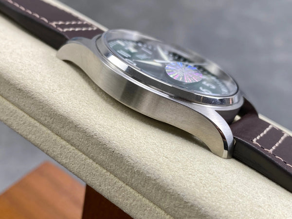 IWC Pilot's Mark XVIII 40mm Green Dial Leather Strap