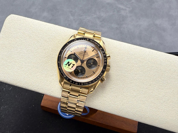 Omega Speedmaster Professional Moonwatch 42mm Yellow Gold Black Dial 233472