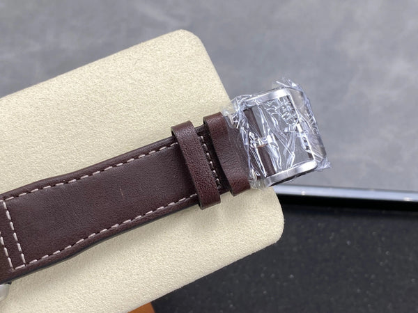 IWC Schaffhausen Pilot's 41mm Green Dial Brown Leather Strap