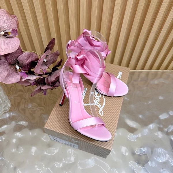 CL 2026 Cassia Lace Up Pumps 100mm Crepe Satin 775976