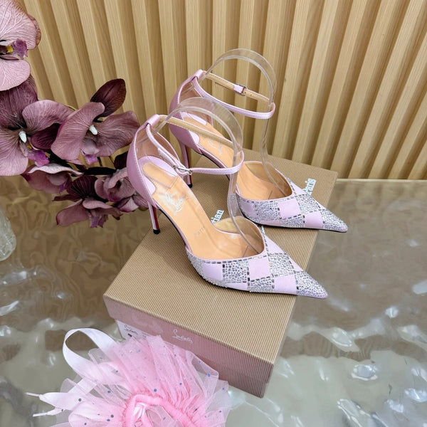 CL 2026 Slingback Pumps 100mm Silk Rhinestone 775986