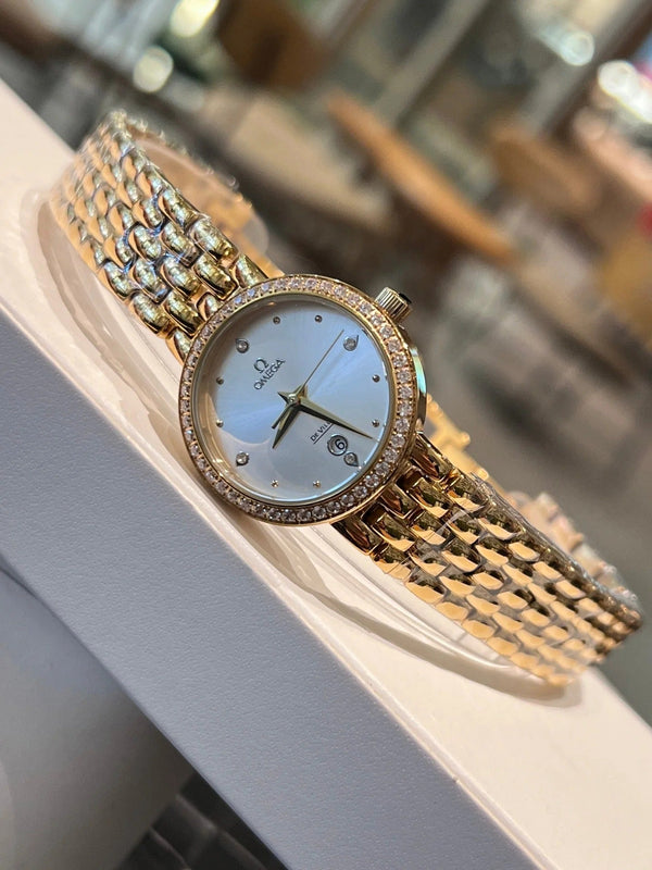 Omega De Ville Prestige 'Diamond' 28mm Watch