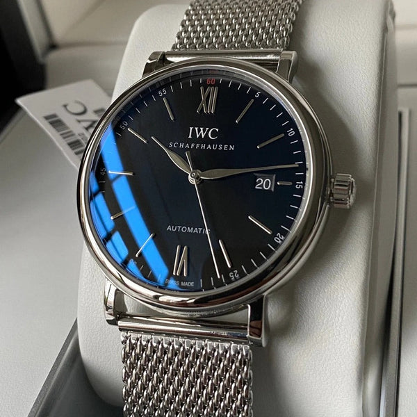 IWC Portofino V2 40mm Cadran Noir Boîtier Acier
