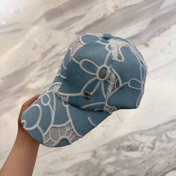 CASQUETTE DE BASEBALL EN DENTELLE FLORALE 672631