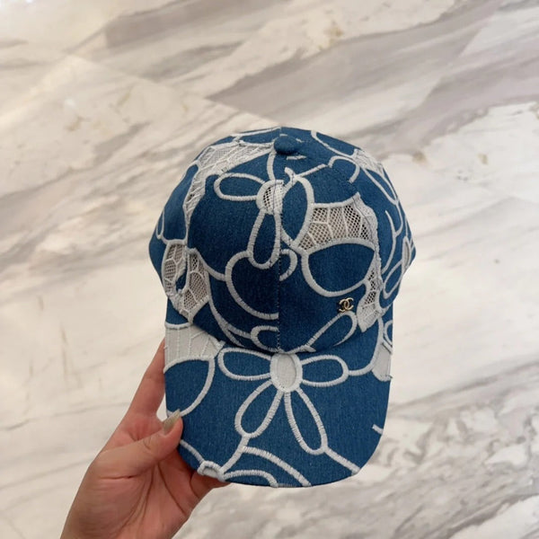CASQUETTE DE BASEBALL EN DENTELLE FLORALE 672633