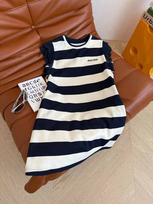 ABITO MIU NAVY A RIGHE LARGHE 265712