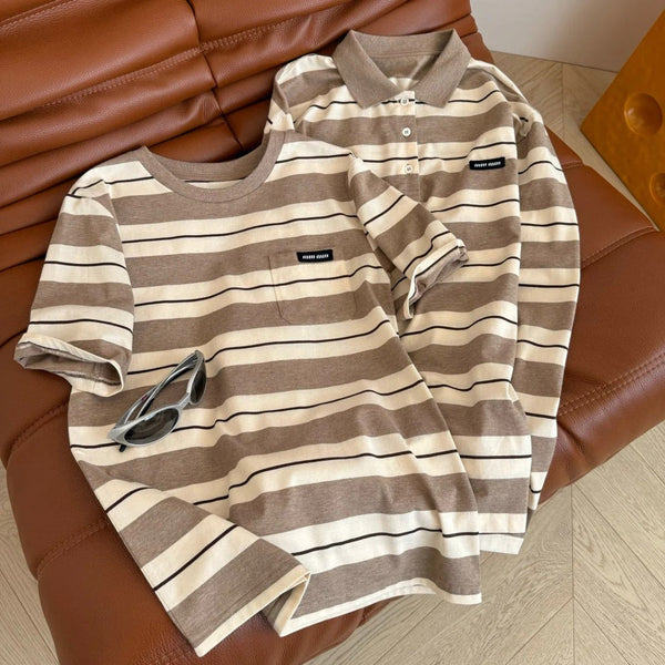 T-SHIRT A RIGHE MIU IN DUE VERSIONI 25S IN COTONE 265679