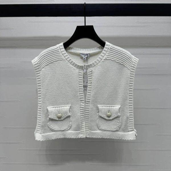 CHANEL CROPPED KNIT SWEATER 269388