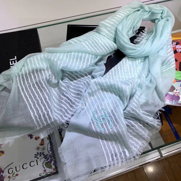 CHANEL 25S SCIARPA 200 IN VELLUTO DI CASHMERE 735755