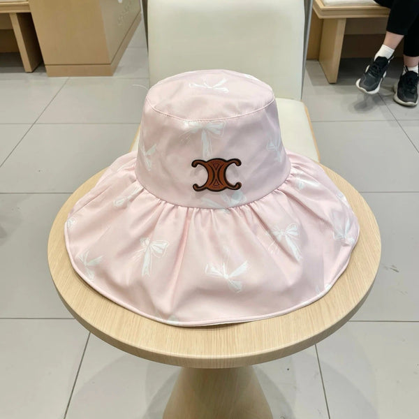 CELINE CHAPEAU SEAU NŒUD 25S 733401 ROSE PÂLE