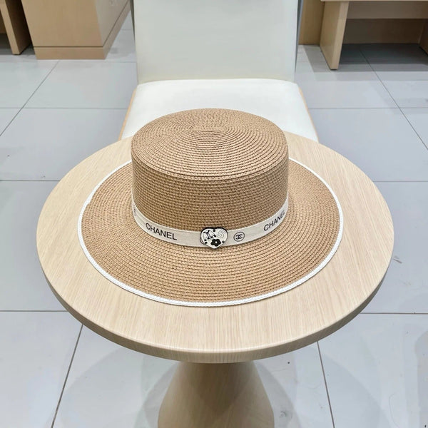 CAPPELLO DI PAGLIA PIATTO MARRONE 672720