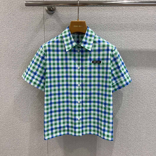 CAMICIA A QUADRI MIUMIU 268890