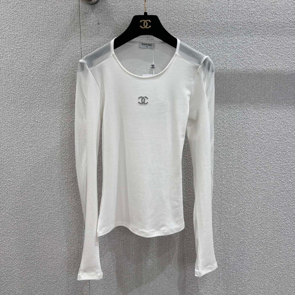 T-SHIRT A MANICHE LUNGHE CHANEL 25S STYLE 122