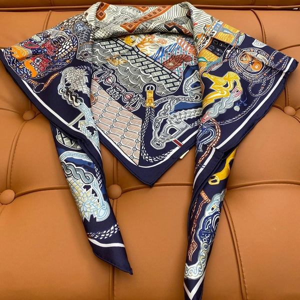 HERMES 25S SCIARPA 90 IN SETA 703683