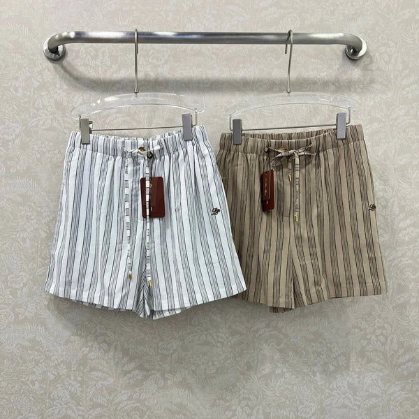 RALPH LAUREN STRIPED LINEN SHORTS 269163