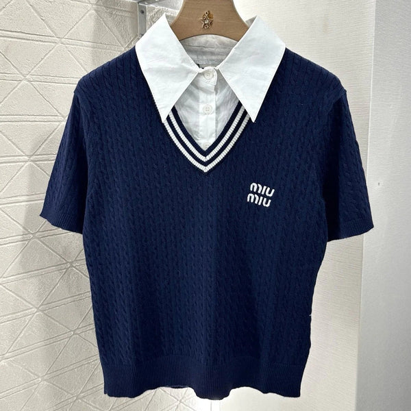 GIACCA IN MAGLIA DUE PEZZI MIU 25S 265536