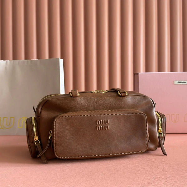 BORSA A MANO JOIE 32 IN PELLE DI VITELLO MARRONE TAWNY