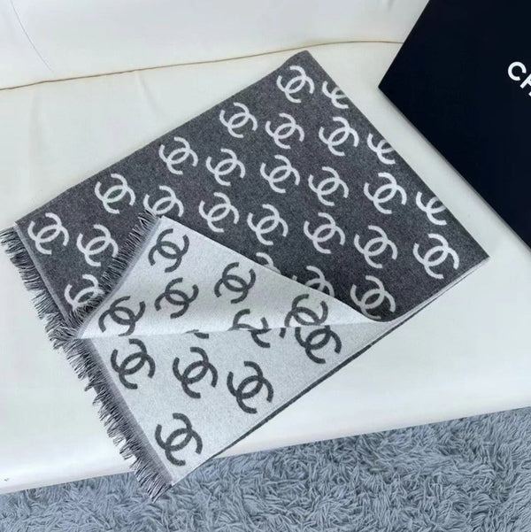 CHANEL 25S SCIARPA 180 IN LANA CASHMERE 733941