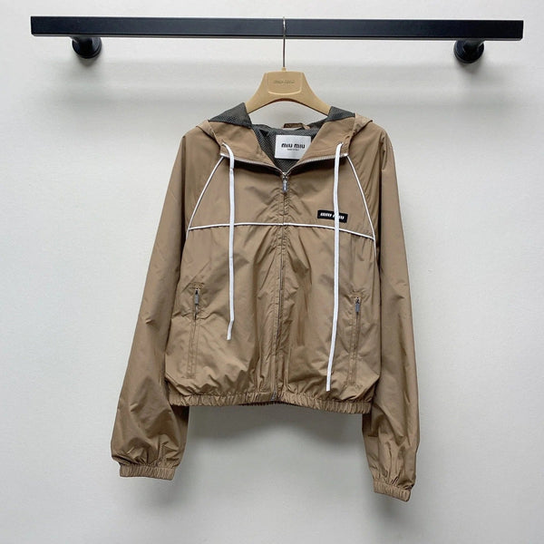 GIACCA CON CAPPUCCIO E ZIP MIUMIU 25S 268032