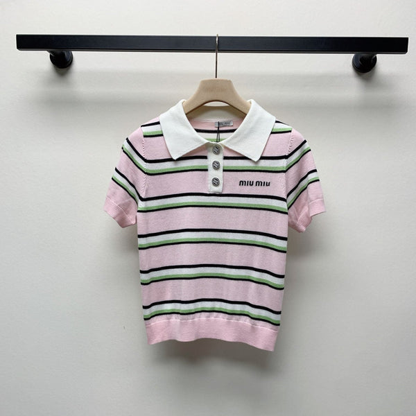 POLO IN MAGLIA MIUMIU 268103