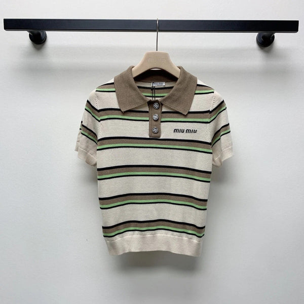 POLO IN MAGLIA MIUMIU 268105