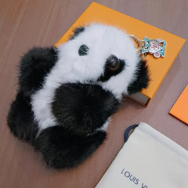 LV Panda Bear Plush Charm