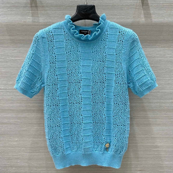 TOP IN MAGLIA CHANEL STILE 70