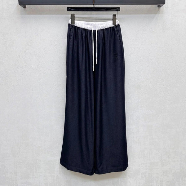 PANTALONI MIU 25S A GAMBA LARGA CON COULISSE 264585