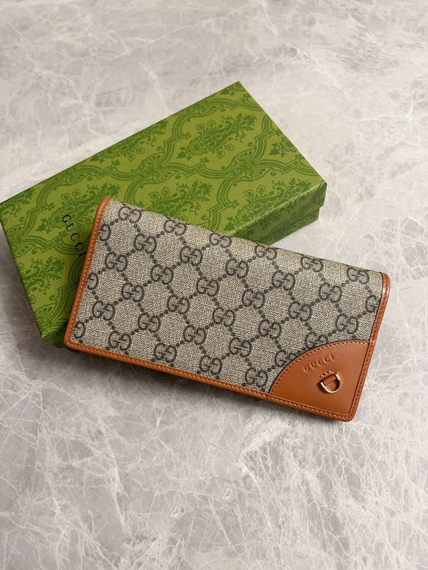 Gucci 2026 Emblem 19cm Brown Ebony Leather Canvas